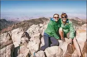  ?? PAM LEBLANC/AMERICANST­ATESMAN ?? Pam LeBlanc and Haley Robison pose at the top of Emory Peak at Big Bend National Park in March. LeBlanc has declared 2017 her Year of Adventure.