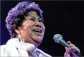  ?? / AP-Shea Walsh ?? Aretha Franklin performs at the House of Blues in Los Angeles. Franklin died on Thursday at her home in Detroit. She was 76.