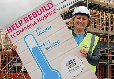  ??  ?? Te Omanga Hospice chief executive Biddy Harford is facing a $2.5 million funding shortfall.