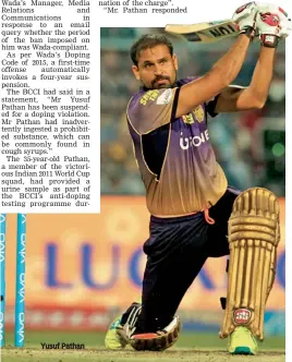  ??  ?? Yusuf Pathan