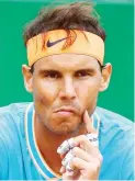  ??  ?? Rafael Nadal: I lost an opportunit­y in a very important event for me. I’m sad for that.