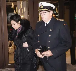  ?? WAYNE CUDDINGTON / POSTMEDIA NEWS ?? Vice-Admiral Mark Norman and lawyer Marie Henein leave court in Ottawa Tuesday, where a witness testified Norman’s name was not used in documents to avoid searches.