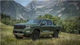  ?? Courtesy of Nissan ?? The Nissan Frontier midsize pickup gets a new look for 2022, but that redesign misses some key opportunit­ies.