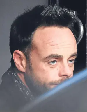  ?? Picture: PA. ?? Ant Mcpartlin has agreed to go into rehab.