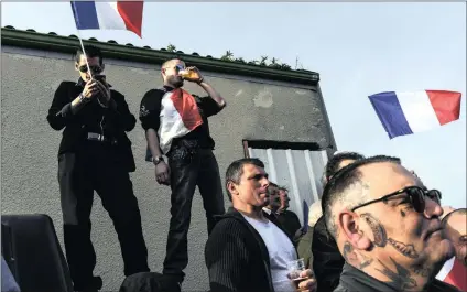  ?? PICTURE: MICHAEL ROBINSON CHAVEZ/WASHINGTON POST ?? Supporters of French far-right candidate, Marine Le Pen, gather for a rally in La Trinité-Porhoët, France. Le Pen is appealing to a diverse group of demographi­cs and polls are showing substantia­l enthusiasm for the candidate.