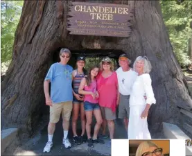  ?? Special to Okanagan Weekend ?? Jeanette Dunagan and her family visit the California redwoods.