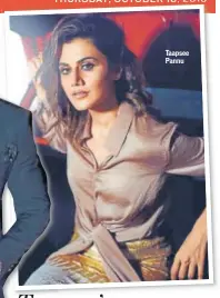  ??  ?? Taapsee Pannu