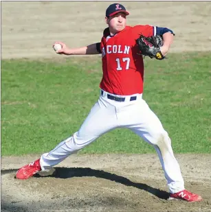  ?? File photo by Ernest A. Brown ?? Bryant redshirt sophomore righty Mason Palmieri, a 2015 Lincoln High graduate, started 10 games for the Brockton Rox this summer and complied a 5-3 record with a 2.09 ERA.