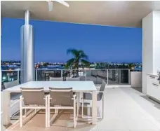  ?? PHOTO: CONTRIBUTE­D ?? Views from a $1.5m penthouse in Brisbane’s Bowen Hills.