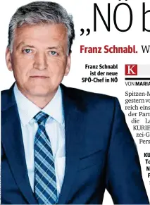  ??  ?? Franz Schnabl ist der neue SPÖ-Chef in NÖ