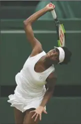  ?? The Associated Press ?? SPLENDOR ON GRASS: At age 37, American Venus Williams reaches the Wimbledon semifinals for the 10th time with a straight-set victory Tuesday over French Open champion Jelena Ostapenko of Latvia. Williams is a five-time Wimbledon champion and older...