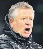  ??  ?? RUMOURS Chris Wilder