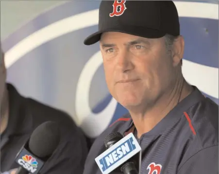  ?? File photo ?? After five seasons, which included a World Series title, three division titles and a pair of last-place finishes, manager John Farrell was fired Wednesday morning by president of baseball operations Dave Dombrowski.