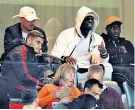  ??  ?? Snap happy: Paul Pogba posted on Instagram while watching United lose