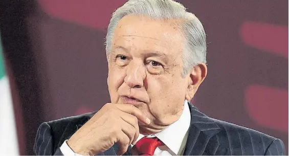  ?? ?? Contra Milei. El presidente de México, An drés Manuel López Obrador, criticó a su par argentino, quien le contestó en una entrevista televisiva.