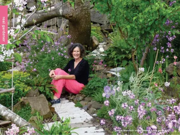  ??  ?? Janice Marriott in her Mount Eden garden.