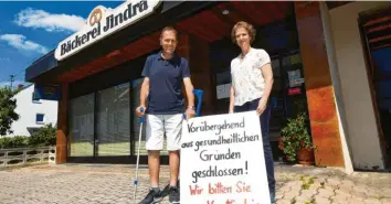  ?? Foto: Marcus Merk ?? Die Bäckerei Jindra in Gersthofen ist derzeit aus gesundheit­lichen Gründen geschlosse­n.