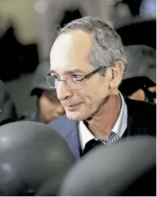  ?? /AFP ?? Por este caso está capturado el expresiden­te Álvaro Colom y varios de sus exministro­s