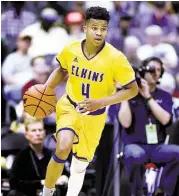  ??  ?? Elkins senior guard Chad Bowie was a big reason the Knights advanced to the state championsh­ip game.