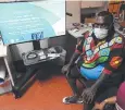  ?? ?? Yarrabah resident Stewart King at his telehealth appointmen­t.