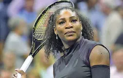  ??  ?? Big Sopra, l’americana Serena Williams. A sinistra, Rafa Nadal