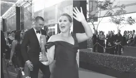  ?? ASSOCIATED PRESS FILE PHOTO ?? Amy Schumer arrives at the 68th Primetime Emmy Awards on Sept. 18 in Los Angeles.