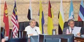  ?? PIC BY FARIZ ISWADI ISMAIL ?? Deputy Prime Minister Datuk Seri Dr Ahmad Zahid Hamidi at the Halal Malaysia Council meeting in Putrajaya yesterday.