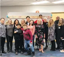  ?? HABITAT FOR HUMANITY SOUTHERN ALBERTA ?? Current and future Habitat homeowners join to celebrate the launch of the Silver Springs project.