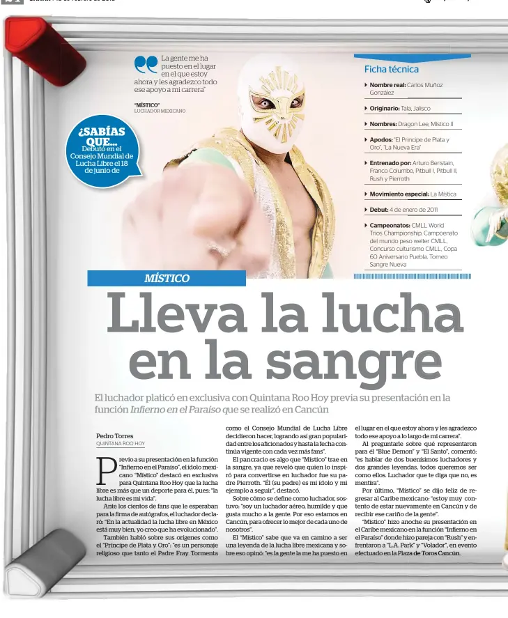 Lleva la lucha en la sangre - PressReader