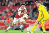  ?? REUTERS ?? Reiss Nelson (left) has played in all of Arsenal’s Europa League group stage matches this season.