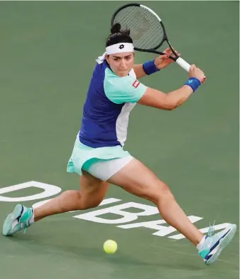  ?? WTA ?? Ons Jabeur returns to the Dubai Tennis Championsh­ips after missing out on last year’s tournament due to injury.
