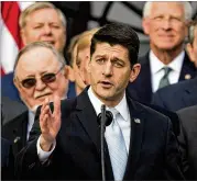  ?? ASSOCIATED PRESS ?? House Speaker Paul Ryan warned President Donald Trump on Wednesday not to try to pardon himself, despite Trump’s assertion two days earlier that he has the power to take such a step.