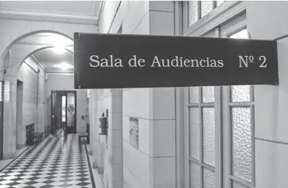  ?? ARCHIVO LA NUEVA. ?? El debate es llevado adelante por el Tribunal en lo Criminal Nº 2, cuyos jueces deberán reprograma­r las audiencias.