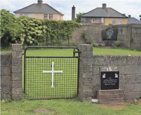  ?? NIALL CARSON/PA VIA AP, FILE ?? The site of a mass grave for children who died in a home for mothers and babies is in Tuam, County Galway, Ireland. An effort to exhume the bodies and give them a proper Christian burial has gained support.