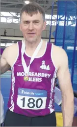  ?? ?? Larry O’Grady, Munster medallist at Nenagh Indoor Stadium last Sunday.
