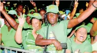  ?? LIONEL ROOKWOOD/PHOTOGRAPH­ER ?? Jamaica Labour Party supporters at the campaign rally in Port Antonio, Portland, last night.