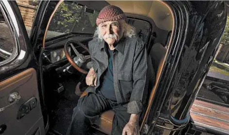  ?? BRIAN VAN DER BRUG/LOS ANGELES TIMES ?? David Crosby sits in his 1940 Ford truck at his home in Santa Ynez, California.