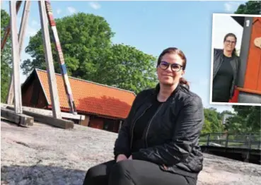  ?? FOTO: ANTON KYHLBÄCK ?? SOMMAR.
Madelen Lundqvist tar med sig sina erfarenhet­er från vården och som egen företagare till sommarcafé­et i Duvslaget.