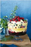  ?? MANJA WACHSMUTH ?? Mixed berry and jelly trifle: what could be more festive?