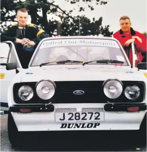  ?? ?? Seamus Somers (right) pictured during his rallying days.