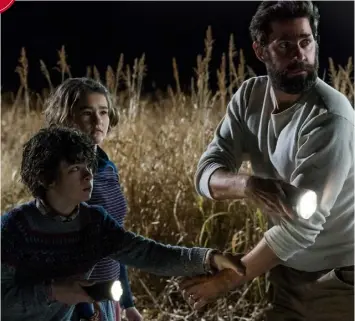  ??  ?? ‘A Quiet Place’ is a directoria­l debut for John Krasinski