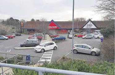  ??  ?? The ex-Office Outlet unit sits next to M&S Food on the Warren Retail Park and was expected to become home to PureGym