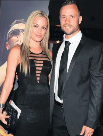  ??  ?? Oscar Pistorius and Reeva Steenkamp, and (above, left) rugby player Francois Hougaard, who regularly correspond­ed with Ms Steenkamp on Twitter.