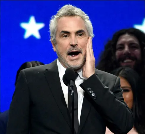  ?? KEYSTONE ?? Alfonso Cuarón alla cerimonia dei Critics’ Choice Awards