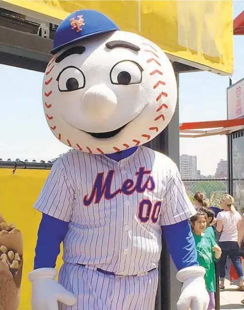  ?? AP ?? Mr. Met is likely to have a new boss sometime in the near future as the Wilpons are planning to sell the team to one of seven bidders.