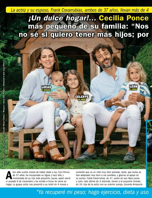 Un Dulce Hogar Cecilia Ponce Nos Presenta A Lucas El Integrante Mas Pequeno De Su Familia Nos Gustaria Tener Otra Nena Pero Aun No Se Si Quiero Tener Mas Hijos Por Ahora