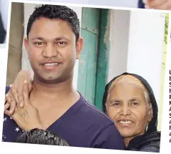  ??  ?? Unbroken bond: Saroo with his mother Fatima Munshi. Above: Shortly after he was adopted, aged six