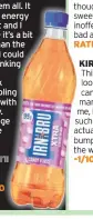  ?? This was the one I was most looking forward to. I love candy floss, and candy floss martinis are a favourite for me, but this was awful. It has such a fake sweet taste that it actually gave me goose bumps a bit. This was probably the worst one – not a fan ?? KIRSTEN