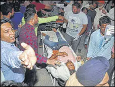  ?? HT FILE ?? At least 60 people were mowed down by a speeding train in Amritsar on October 19, 2018.