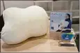  ?? ?? The fufuly robotic cushion is on display during the CES tech show Thursday.